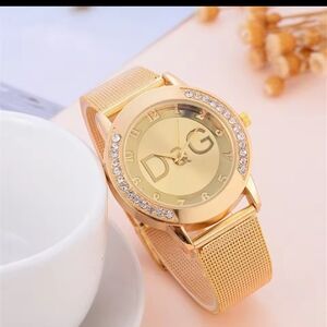 COPY - DQG Women's Gold Crystal Watch